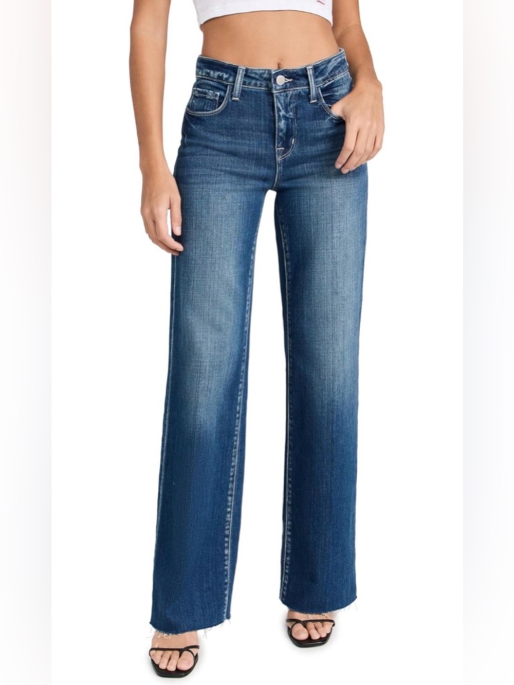 L’agence Scottie High Rise Wide Leg Jeans